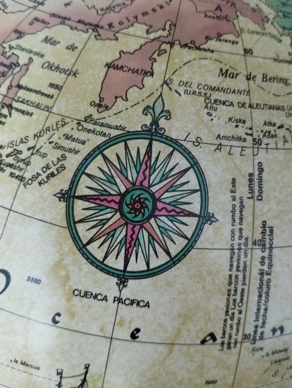 Globo terráqueo antiguo