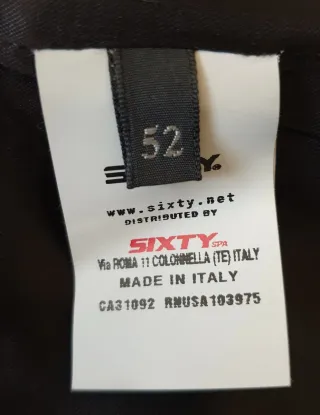 Cappotto uomo SIXTY nero taglia 52