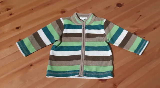 Chaqueta polar bebé rayas