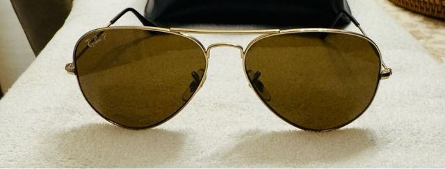 Óculos de sol Ray-Ban Aviator Marrom/Prata