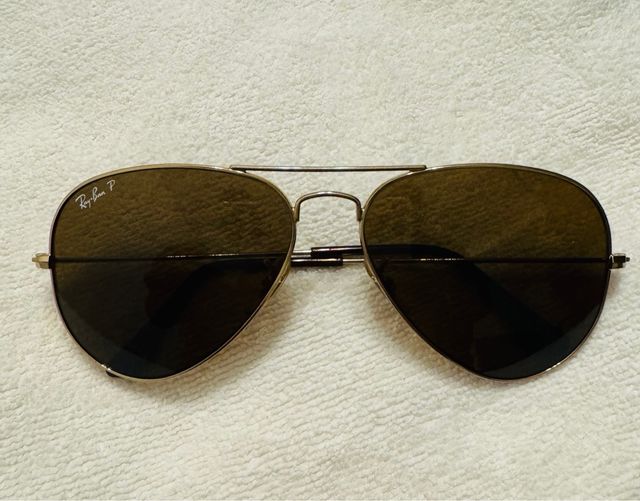 Óculos de sol Ray-Ban Aviator Marrom/Prata