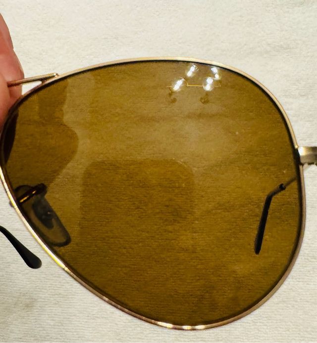 Óculos de sol Ray-Ban Aviator Marrom/Prata