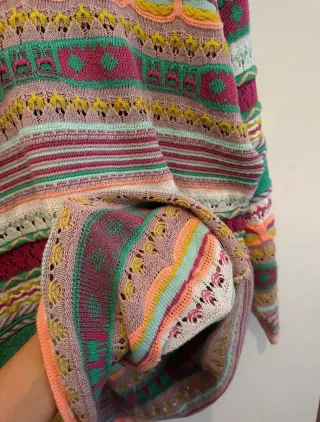 Maglione donna vintage multicolor L