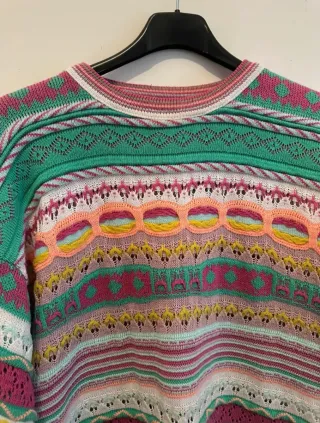 Maglione donna vintage multicolor L