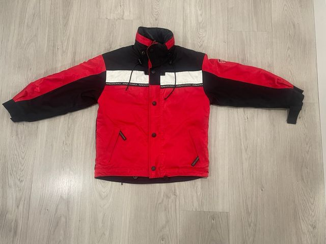 Chaqueta esquí niño Santoyo roja y negra talla 10