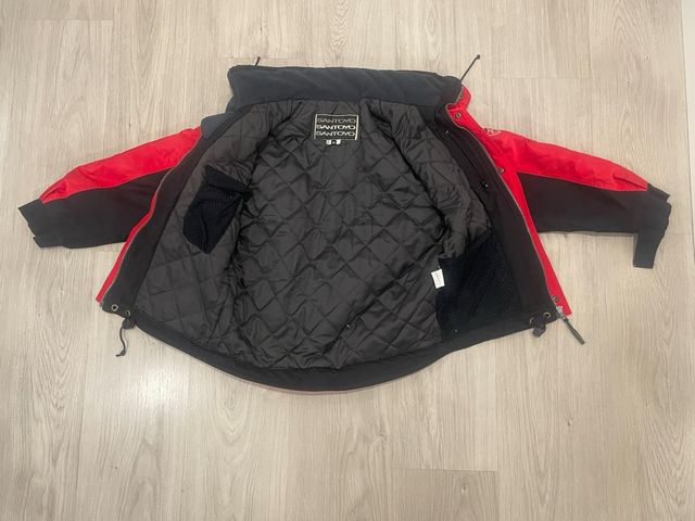 Chaqueta esquí niño Santoyo roja y negra talla 10