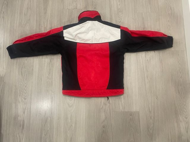 Chaqueta esquí niño Santoyo roja y negra talla 10