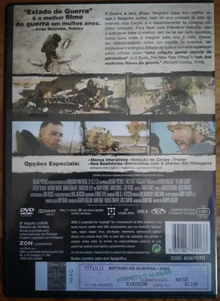 DVD "Estado de Guerra"