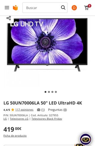 Smart TV LG 50 UHD 4K