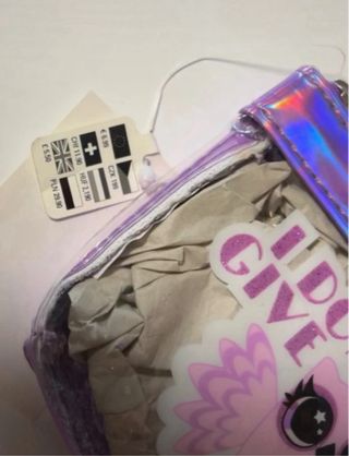 Pochette Claire's viola-nuova con cartellino