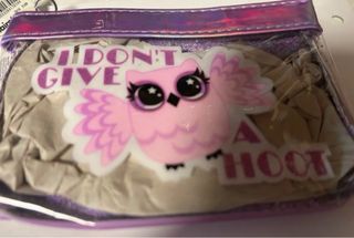 Pochette Claire's viola-nuova con cartellino