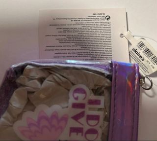 Pochette Claire's viola-nuova con cartellino