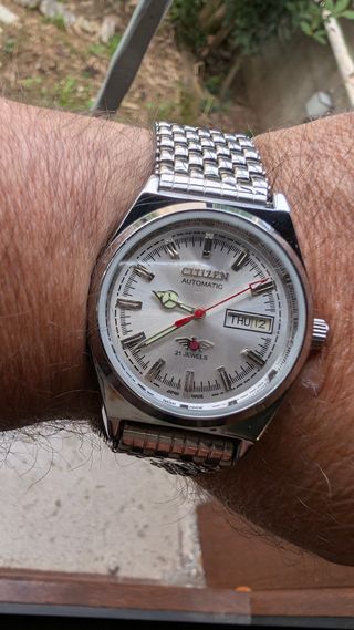 Orologio Citizen Automatico Argento Bianco