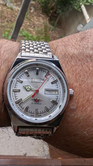 Orologio Citizen Automatico Argento Bianco