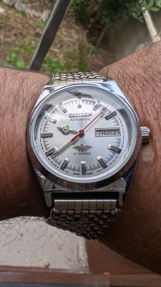 Orologio Citizen Automatico Argento Bianco