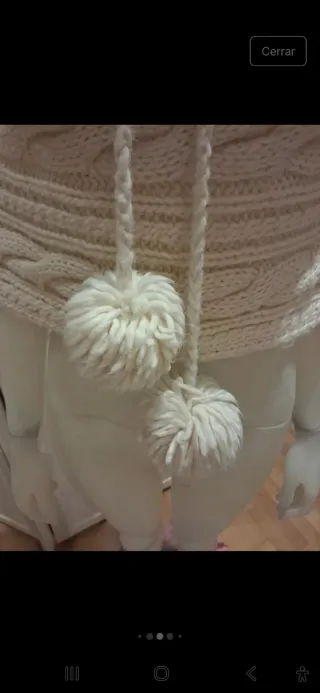 Capa de punto beige talla única NUEVA