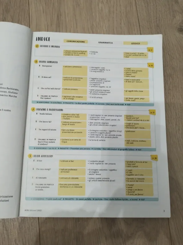 DIECI Lezioni di italiano