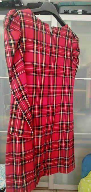Vestito scozzese donna rosso