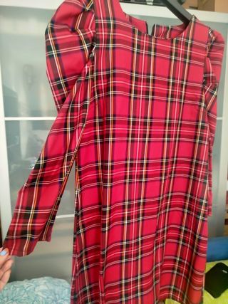 Vestito scozzese donna rosso