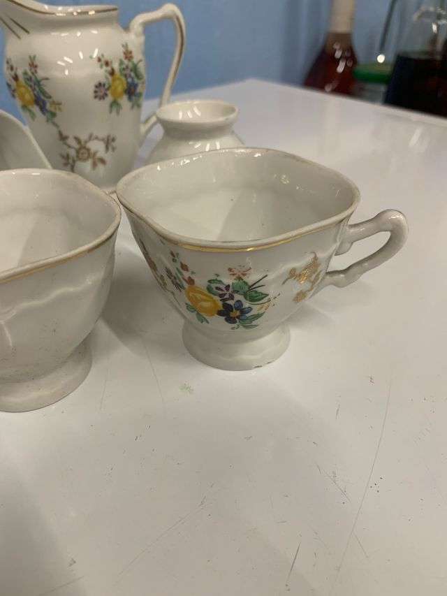 Juego café Jäger porcelana floral