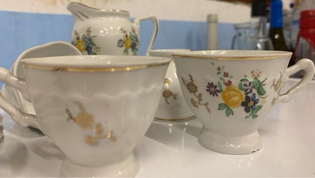 Juego café Jäger porcelana floral