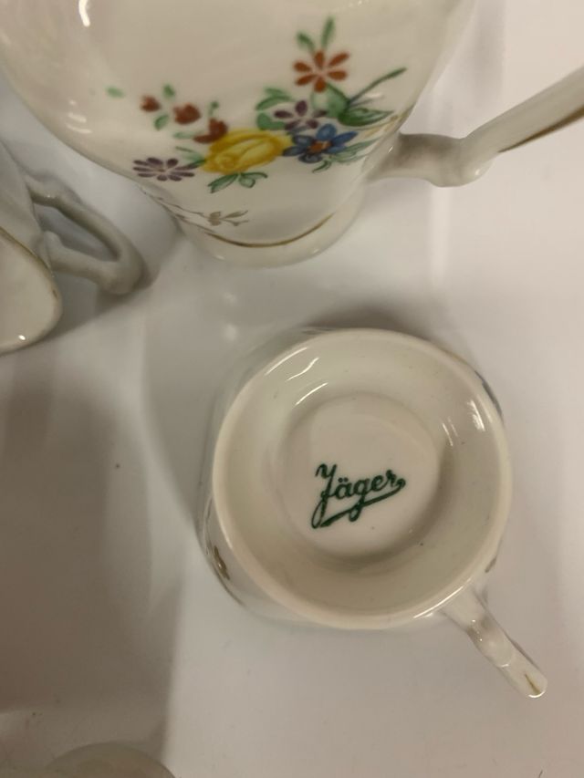 Juego café Jäger porcelana floral
