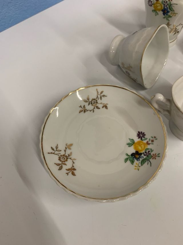 Juego café Jäger porcelana floral