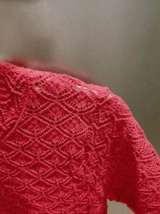 Jersey Mango rosa calado