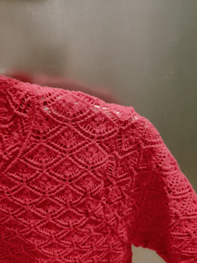 Jersey Mango rosa calado