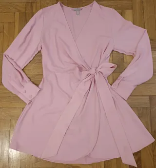 Vestido H&M rosa corto talla M