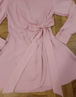 Vestido H&M rosa corto talla M