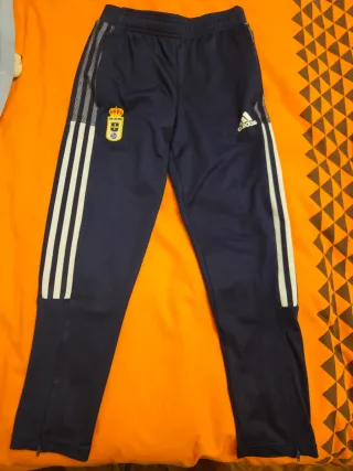 Pantalón entrenamiento Real Oviedo Adidas azul
