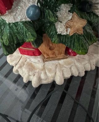 Figura árbol de Navidad con Papá Noel