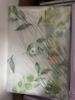 Carpetas órgano con diseño floral y arcoíris