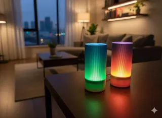 Lámpara LED 3D Mesita Noche