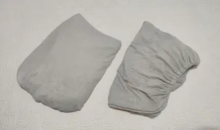 2 Sábanas bajeras Coralina para cama de 90 (gris)