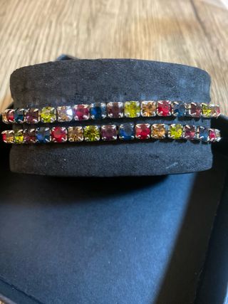2 Braccialetti Cristalli Colorati