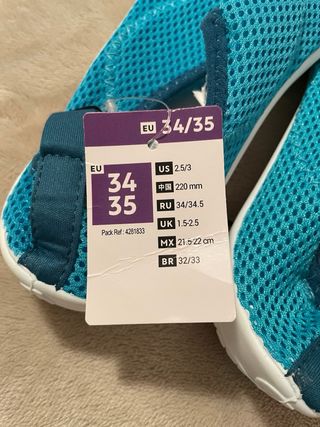 Escarpines agua niñ@ Decathlon 34/35 Cangrejeras