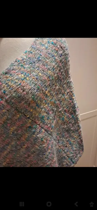 Poncho Only Talla Única Lana Multicolor NUEVO