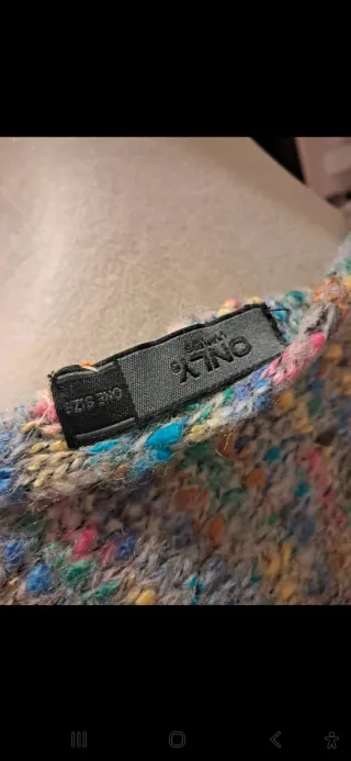 Poncho Only Talla Única Lana Multicolor NUEVO