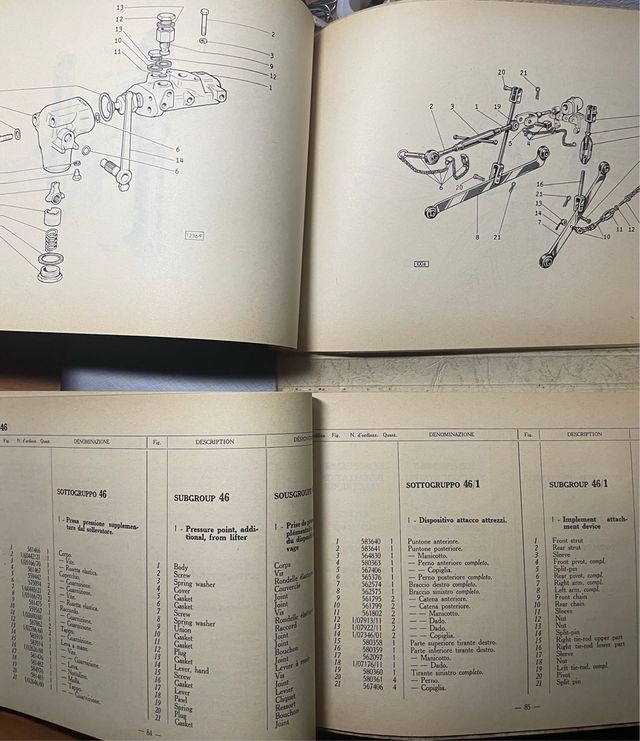 Catalogo Ricambi Fiat Trattori 215 b