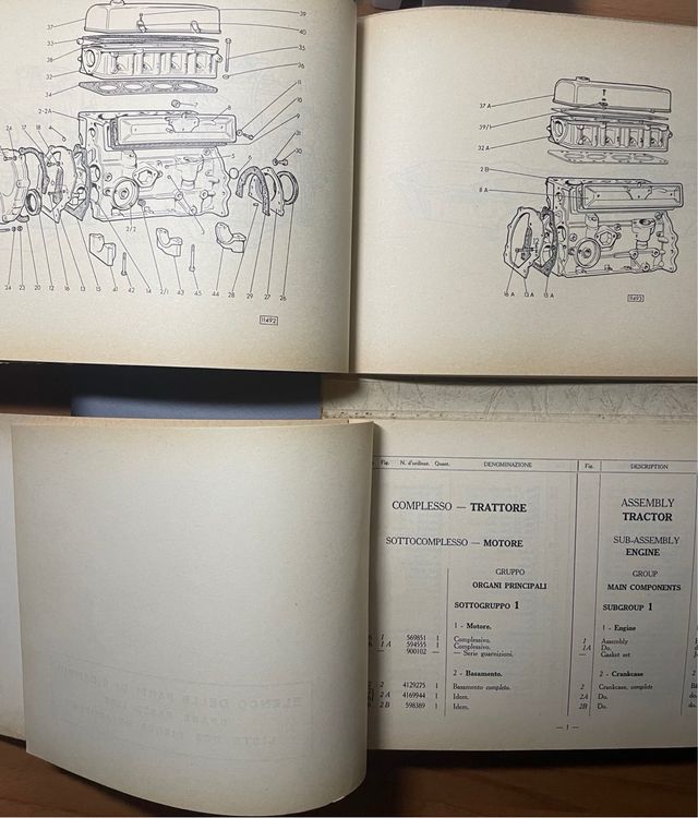 Catalogo Ricambi Fiat Trattori 215 b