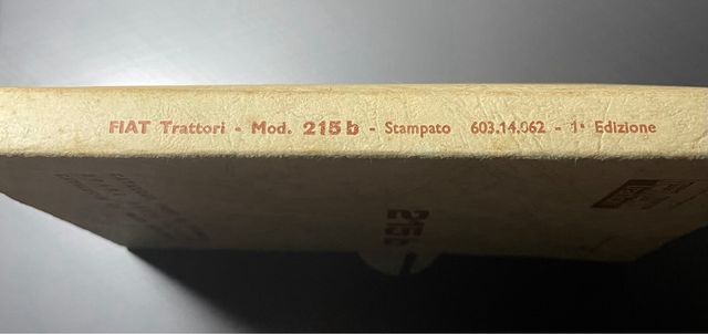 Catalogo Ricambi Fiat Trattori 215 b