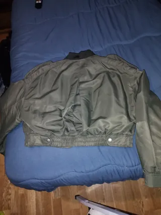 Chaqueta bomber verde mujer