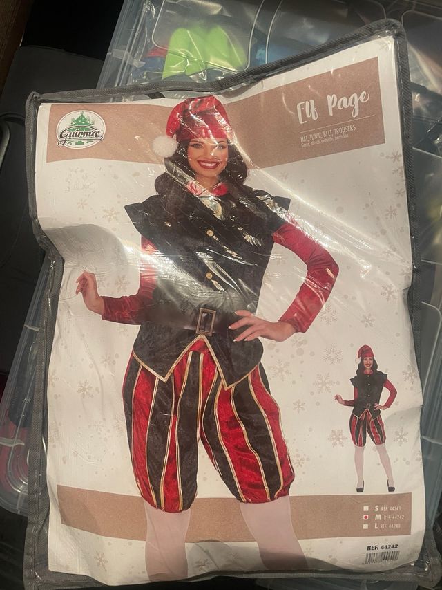 Disfraz Paje Navideño Mujer Talla M