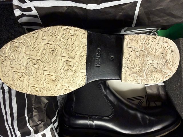 Botines Kenzo Piel Negra Talla 40