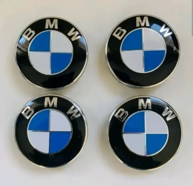 4 TAPABUJES CENTRO RUEDA LLANTA UNIVERSAL BMW 68MM