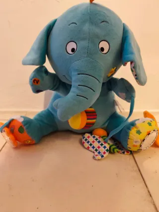 Peluche Elefante Azul Juguete Infantil