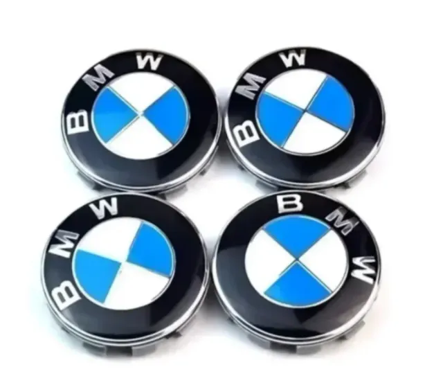 TAPAS BUJE RUEDA LLANTA EMBLEMA BMW UNIVERSAL 68mm