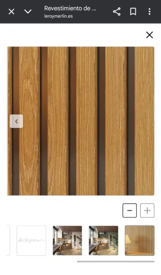 Revestimiento pared palillería roble negro